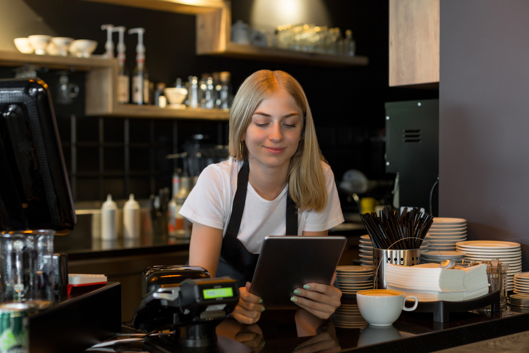 Coffee shop worker