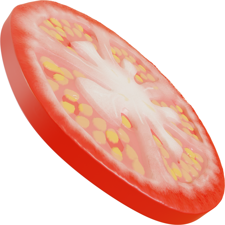 Tomato Slice Illustration