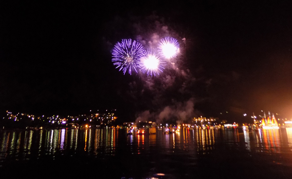 Lighting fantasy over the sea - Firework over the Kotor Bay