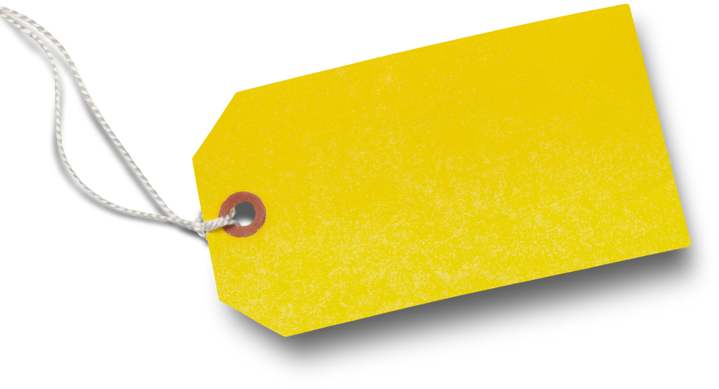 Blank Yellow Tag