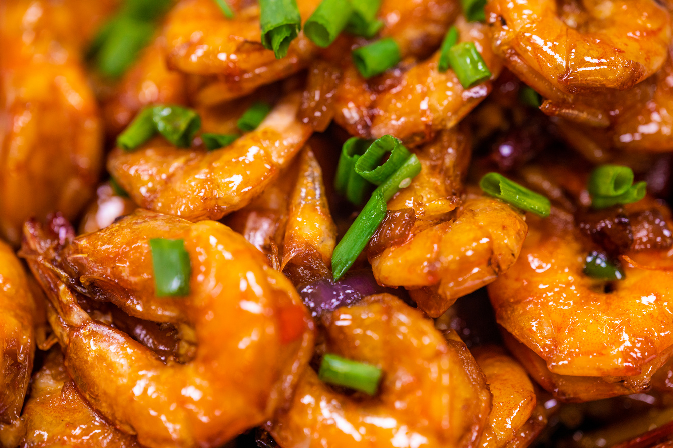 A Close-Up Shot of a Delicious Shrimp Dish