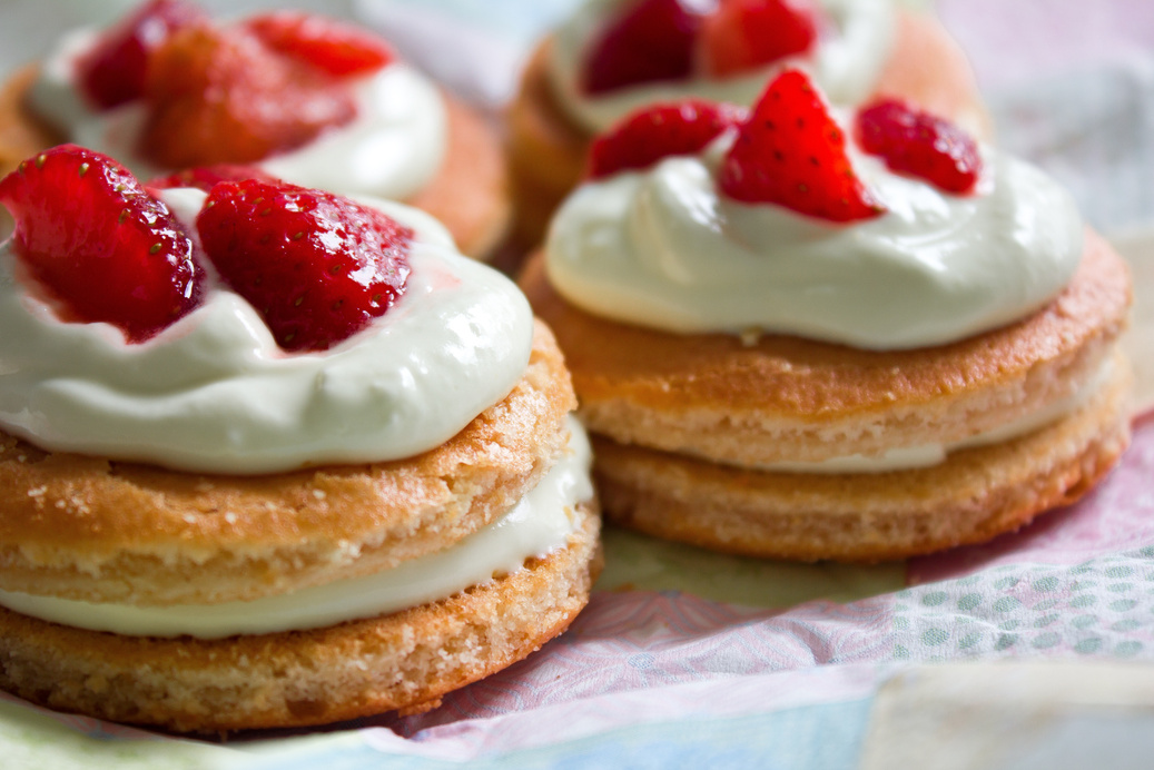 Dessert with Strawberries