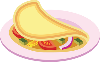 Omelet Illustration